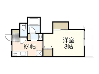 ウエストシャトー【1階】の間取り