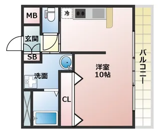 ベージョ・フロレスタ松崎町【2階】の間取り