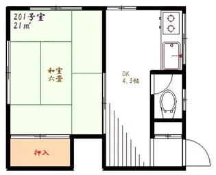 コーポみづき【2階】の間取り