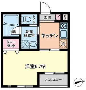 エピナール【1階】の間取り