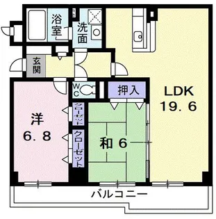 ベルヴェデーレ調布【1階】の間取り