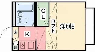ブランミュゼ甲子園【1階】の間取り