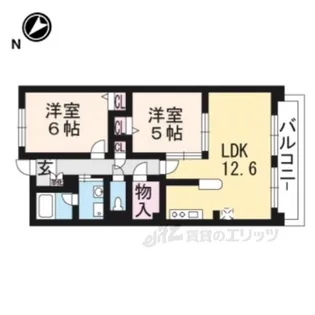 チャム【2階】の間取り
