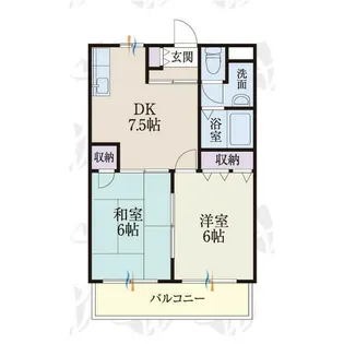 四之宮6丁目マンション【3階】の間取り