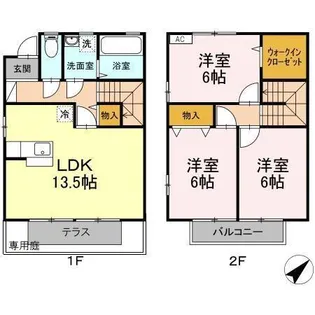 ペニーレーン【1階】の間取り