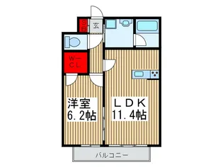 ラフィネ志木【3階】の間取り