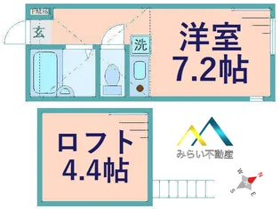 アクシス菊名【1階】の間取り