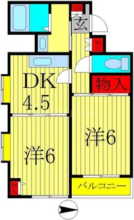 ムーンハイツマリコ9【2階】の間取り