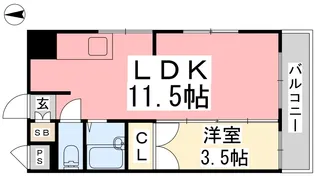 グラフティ桑原【1階】の間取り