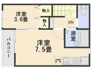 シャンブル極【2階】の間取り