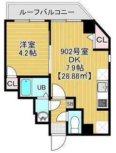 ソラトワーヌ【9階】の間取り