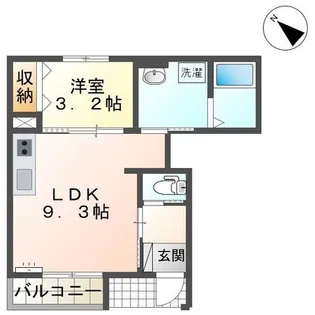 ディオーネ【1階】の間取り