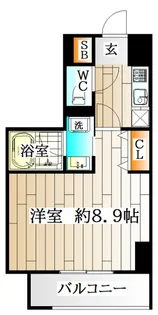 ルリアン板宿【8階】の間取り