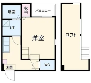 アクアマリン志賀本通【1階】の間取り