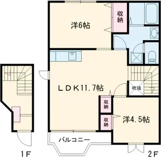 シャンリバーレ【2階】の間取り