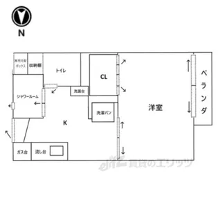 フォーブル蔦【1階】の間取り