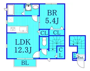 エスペラントII【2階】の間取り