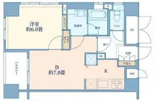 アクシア日本橋【12階】の間取り