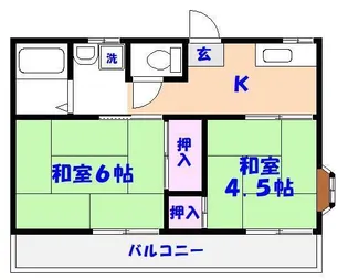ファミーユ稲葉【2階】の間取り