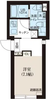 レピュア北千住レジデンス【4階】の間取り