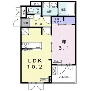 クラールレジデンス【2階】の間取り