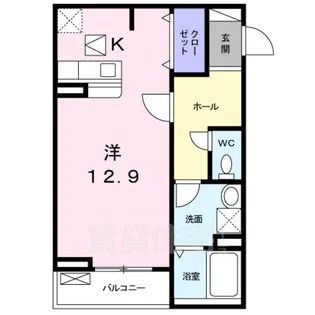 クイーンズパレス さくらい【1階】の間取り