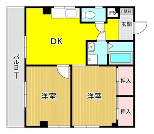 コーポ浅田【2階】の間取り