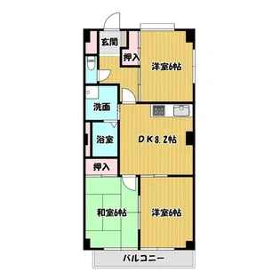 リヒテン山崎【2階】の間取り