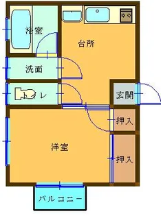 リバープラザ【1階】の間取り