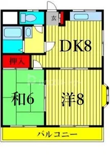 ハイツ峯岸II【2階】の間取り