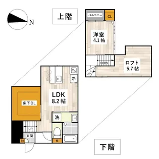 ADC琴平ブルク【2階】の間取り