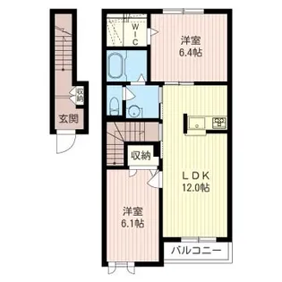 SOLEADO I【2階】の間取り