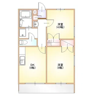 プレミール敷島【1階】の間取り