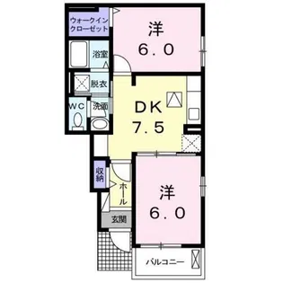 シエル・エトワレII【1階】の間取り