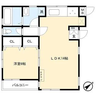 フィアフォレスト【2階】の間取り