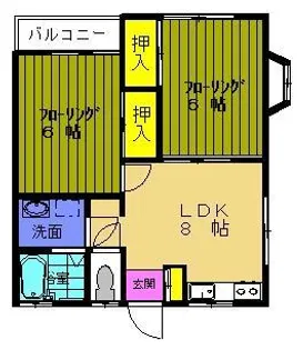 リバーサイド21【1階】の間取り