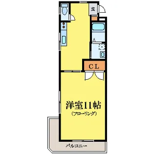 エベンエゼル【4階】の間取り