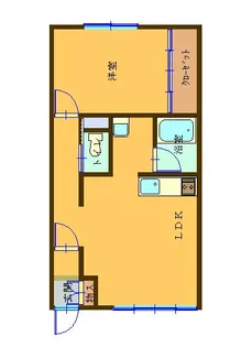 アクエアヒルズ壱番館【2階】の間取り