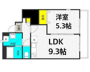 アスピリア砂II【1階】の間取り