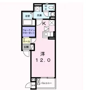 埼玉県川口市南鳩ヶ谷1【アパート】の間取り