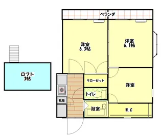 いずみずい【1階】の間取り