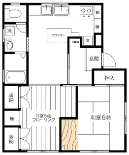 コンフォート芝【4階】の間取り