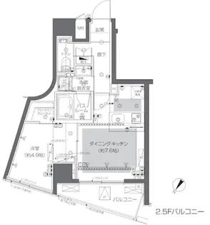 ZOOM渋谷神山町【3階】の間取り