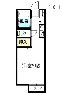プレジール坂倉1【1階】の間取り