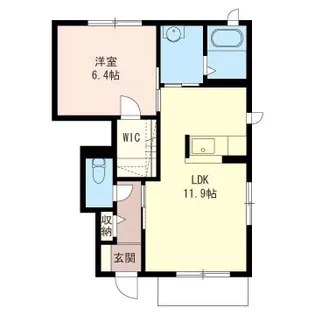 シャーメゾン浜野 B棟【1階】の間取り