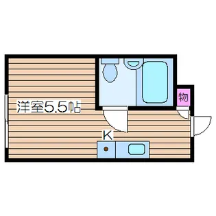 堀江グリーンハイツ【7階】の間取り