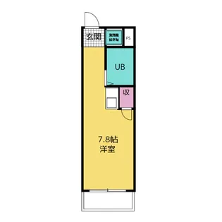 福田マンション【1階】の間取り