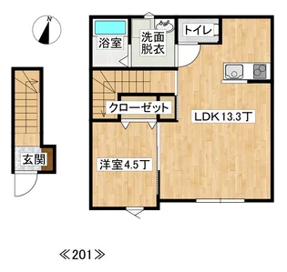 メゾン・チェロキー【2階】の間取り