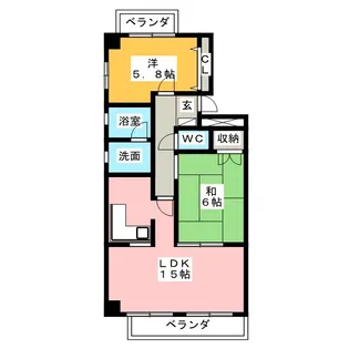 グレース蓮池【4階】の間取り