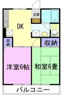 フレンド宝木 C【2階】の間取り